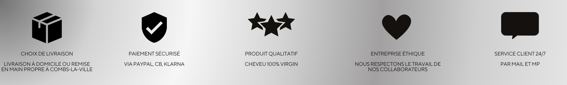 Bande icônes – AH HAIR